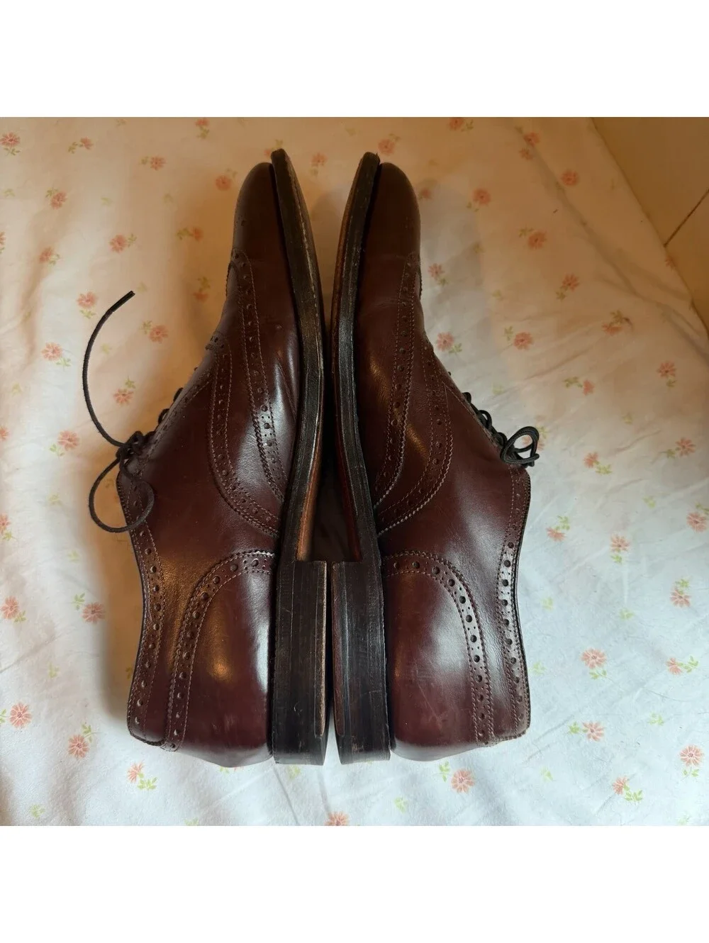 Alden 11.5 AAA Dark Brown Burgundy Wingtip Brogue Oxford Dress Shoes USA